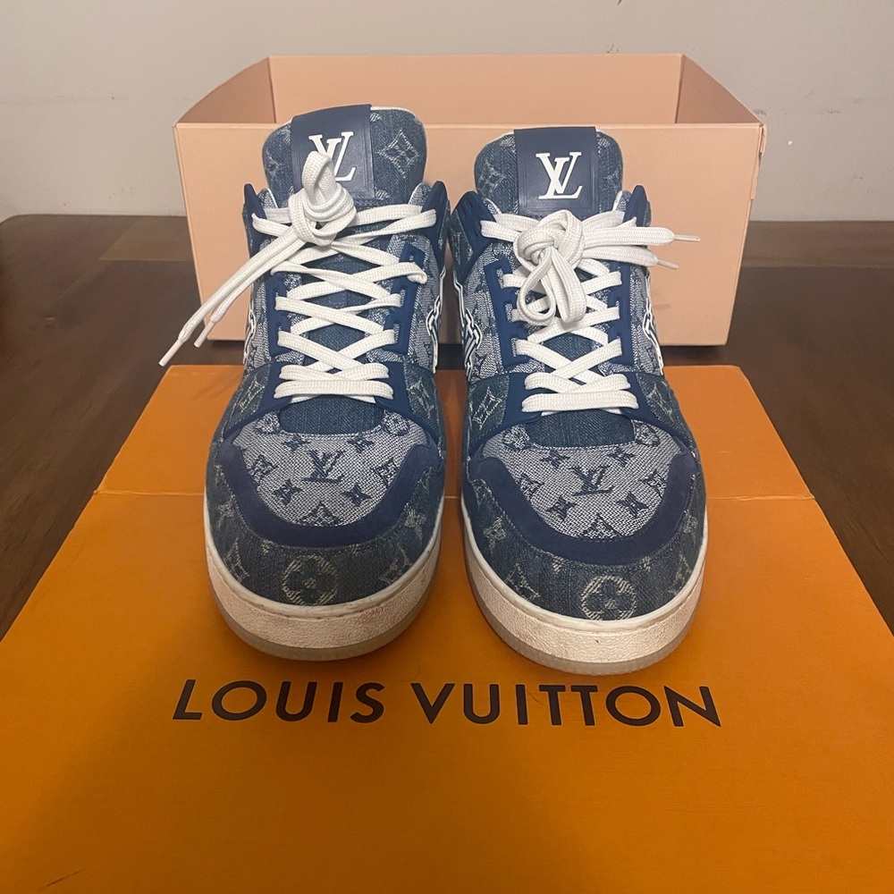 Louis Vuitton Blue Men's Sneakers - Picture 2 of 7